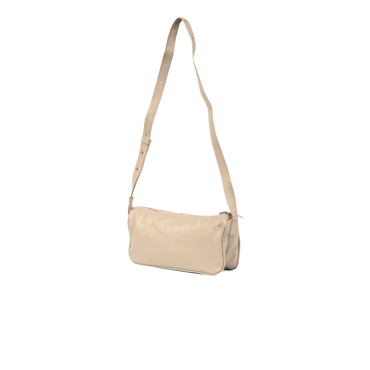 Urban Mist Grey Crossbody Leather Bag
