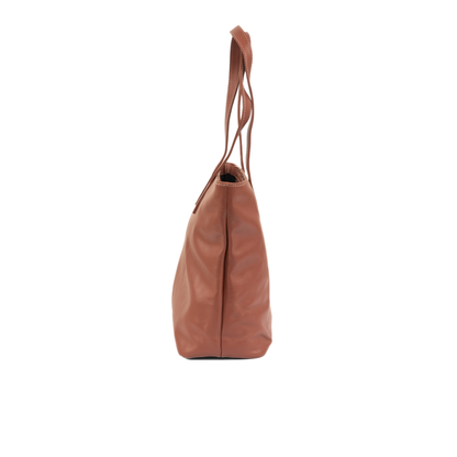 Aura Classic Tote Leather Bag - Maroon