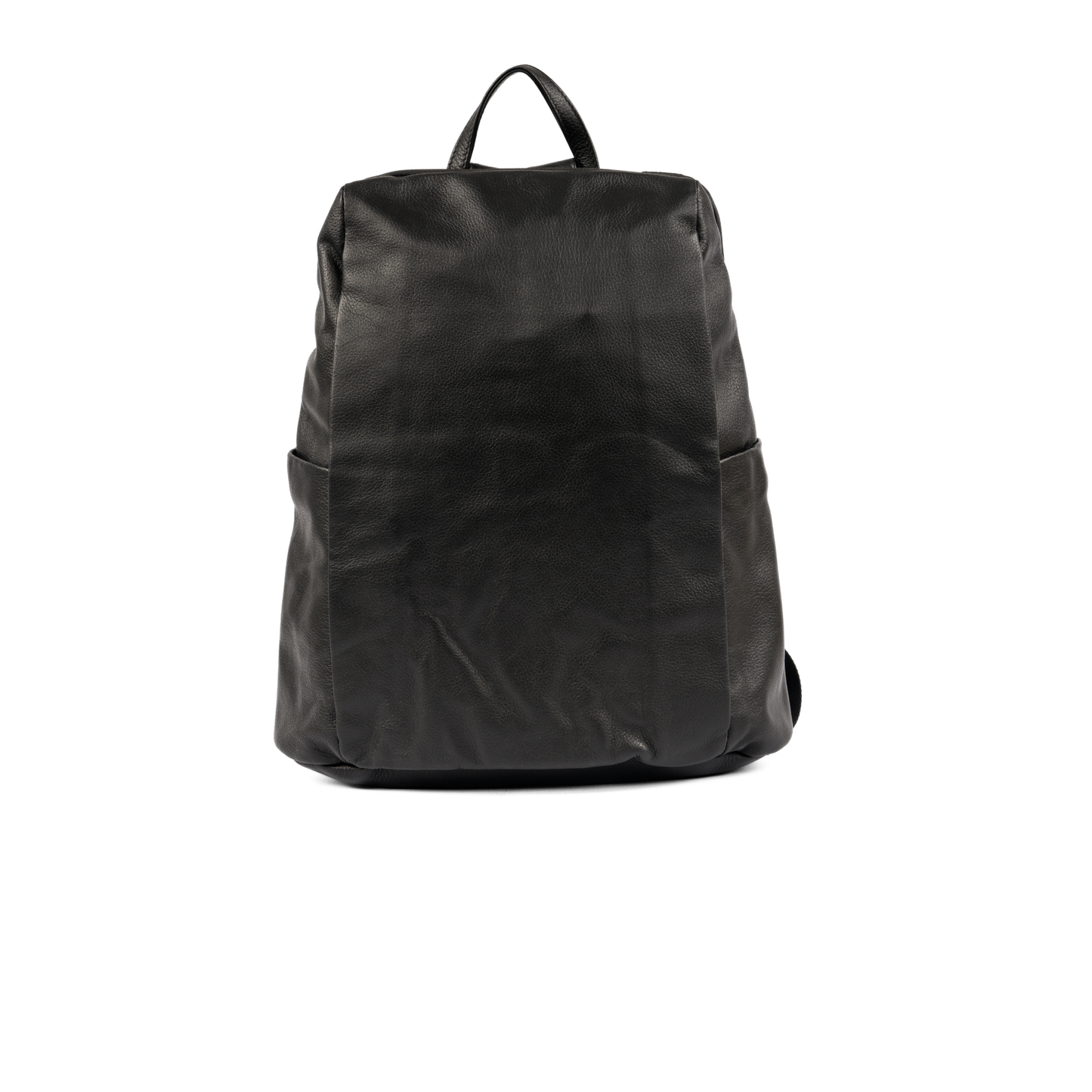 Executive Black Leather Backpack