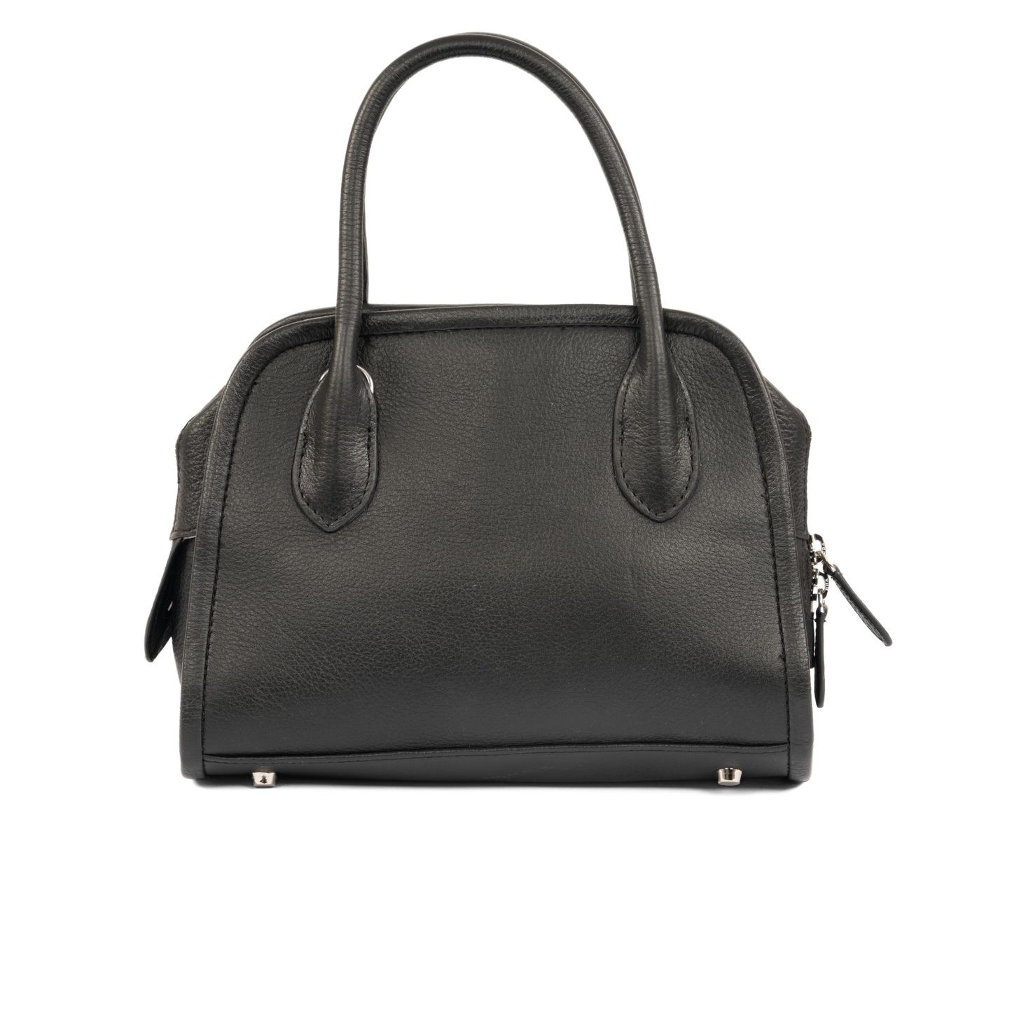 OPHELIA Leather Handbag - Black