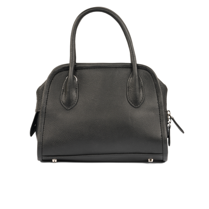 OPHELIA Leather Handbag - Black