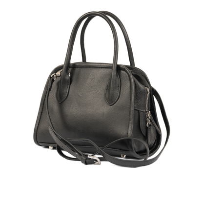 OPHELIA Leather Handbag - Black