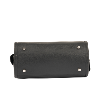 OPHELIA Leather Handbag - Black