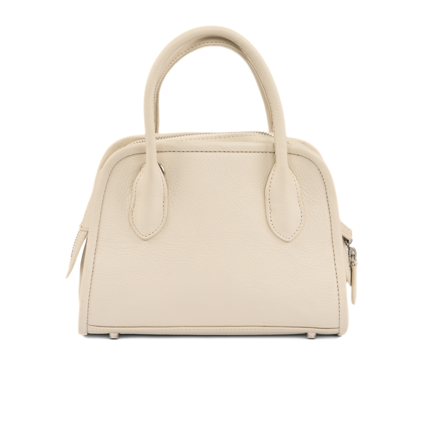 OPHELIA Leather Handbag - Off White