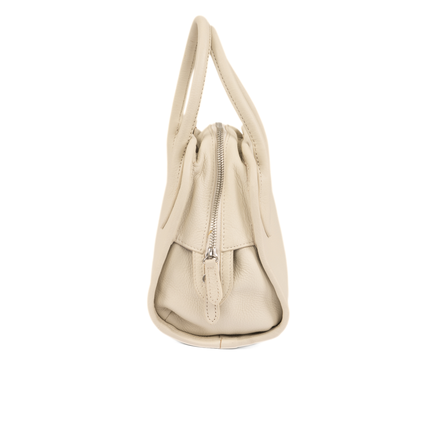 OPHELIA Leather Handbag - Off White