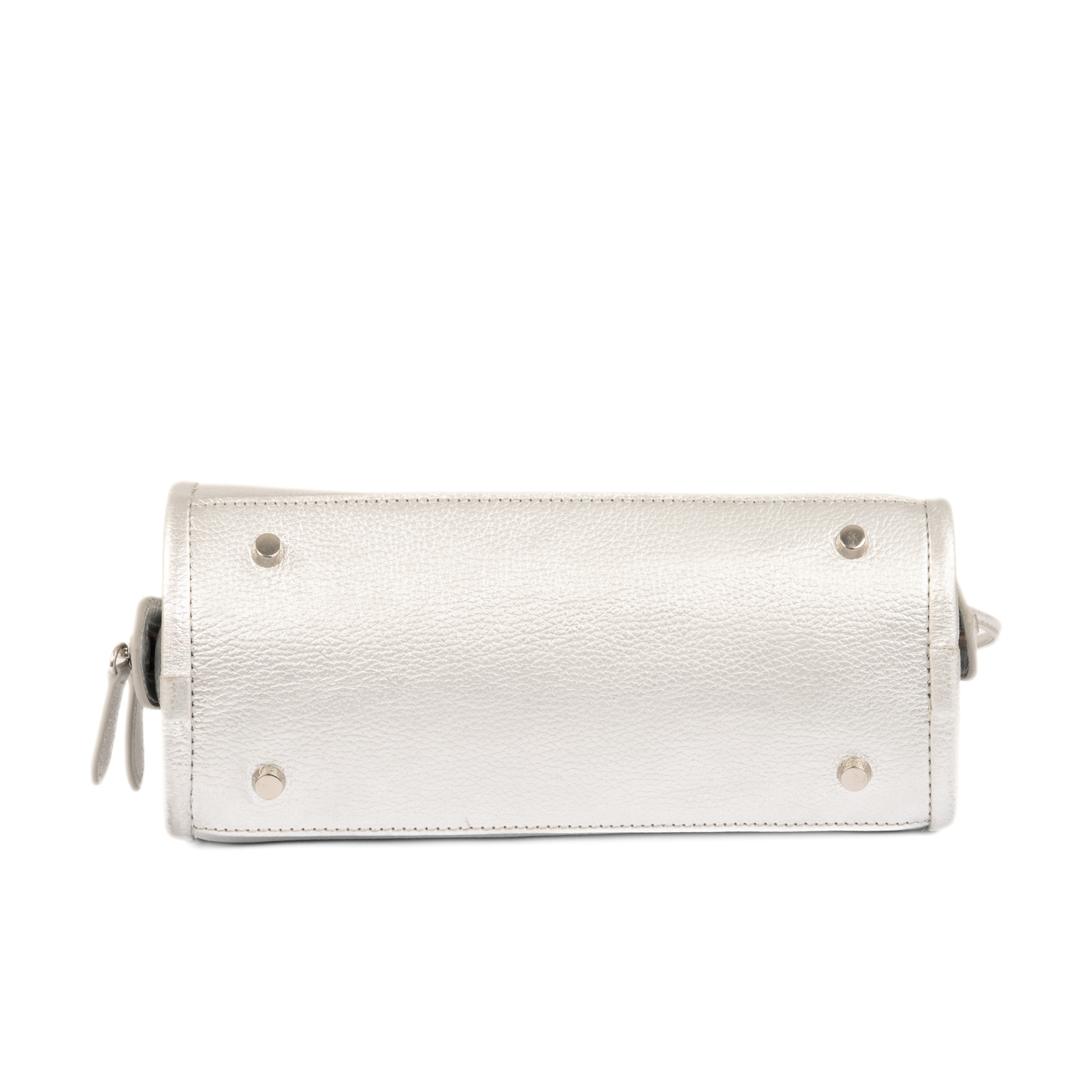 OPHELIA Leather Handbag - Silver