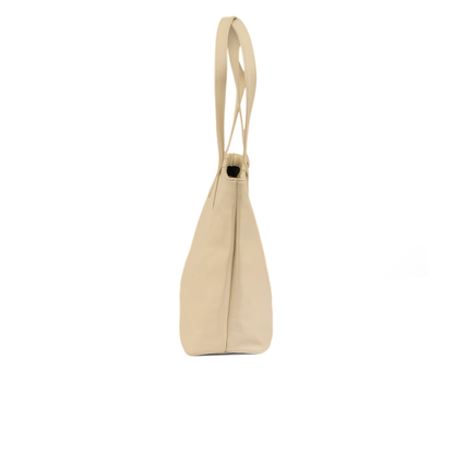 Aura Classic Tote Leather Bag - White