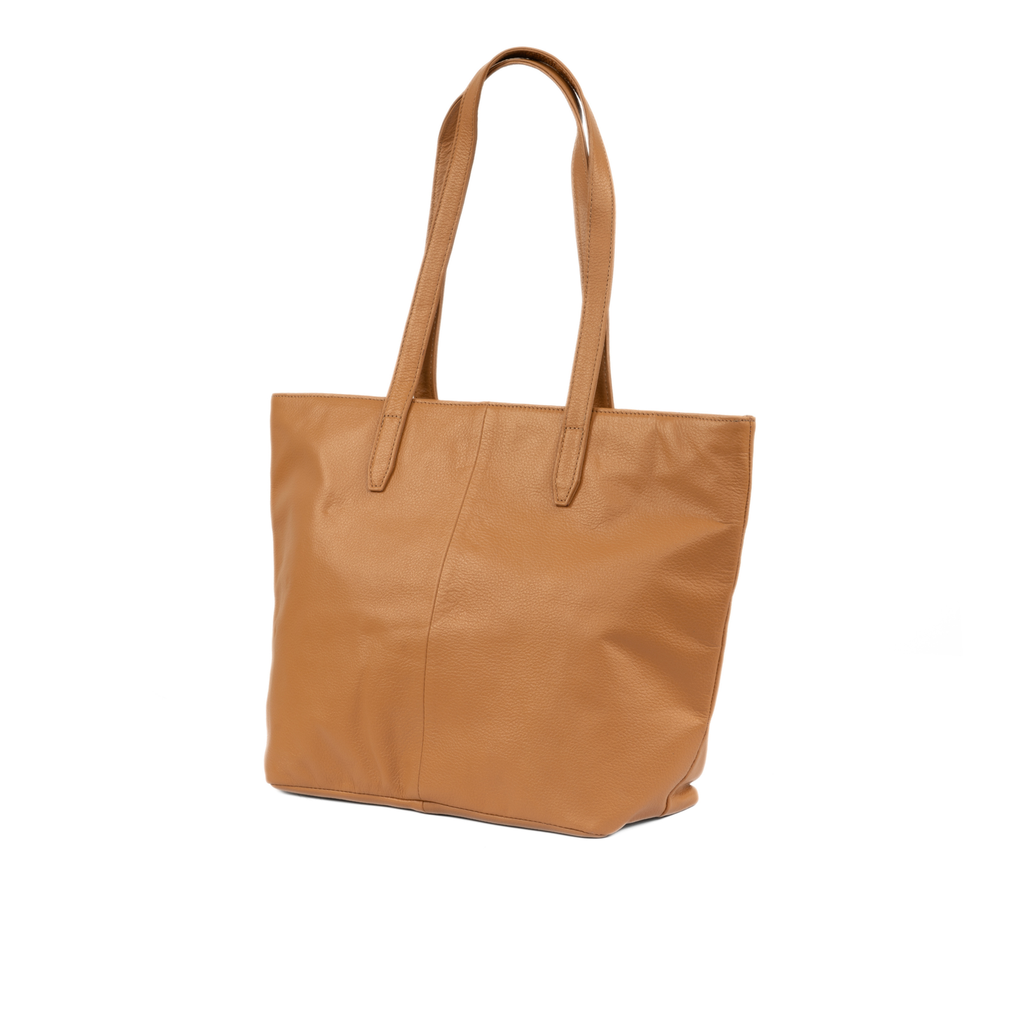 Aura Classic Tote Leather Bag - Brown
