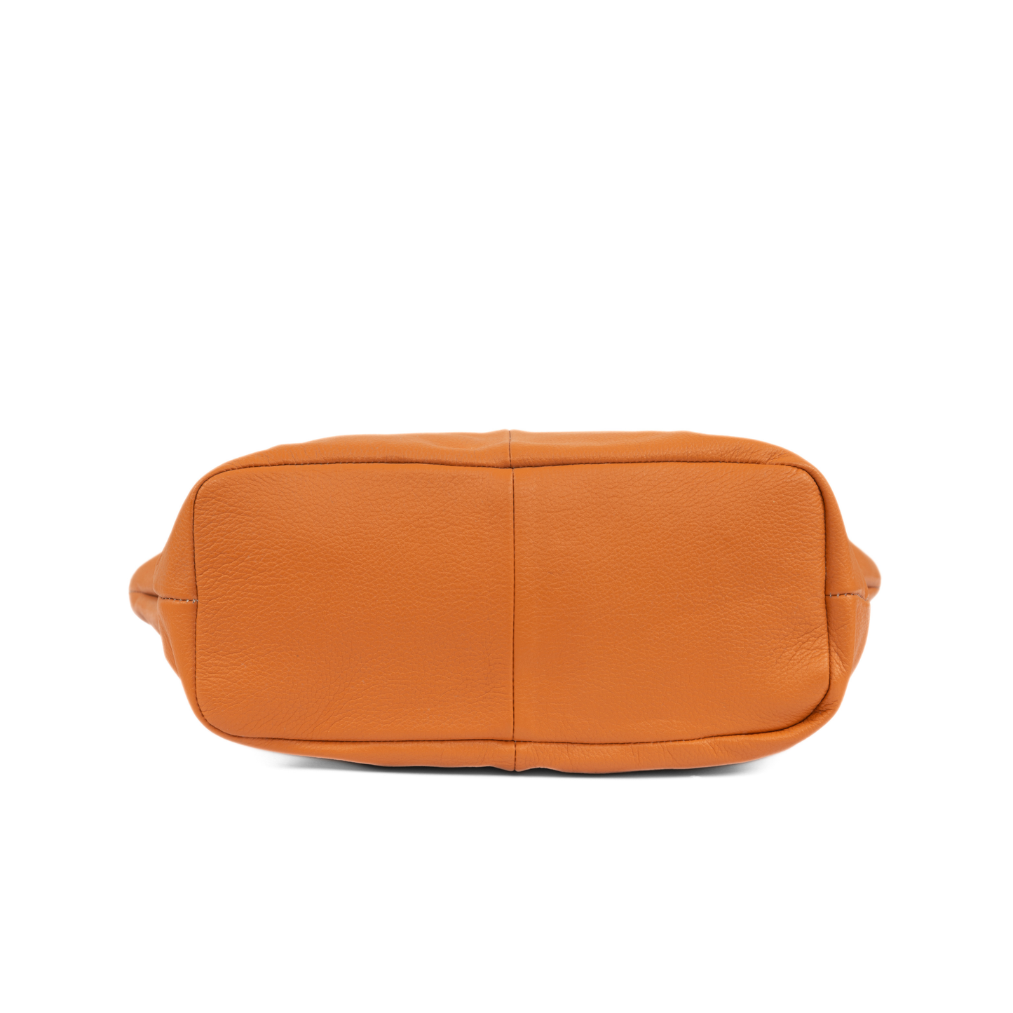 Aura Classic Tote Leather Bag - Orange