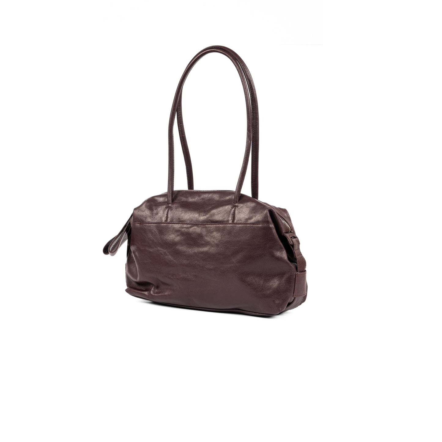 Maroon Velvet Shoulder Bag