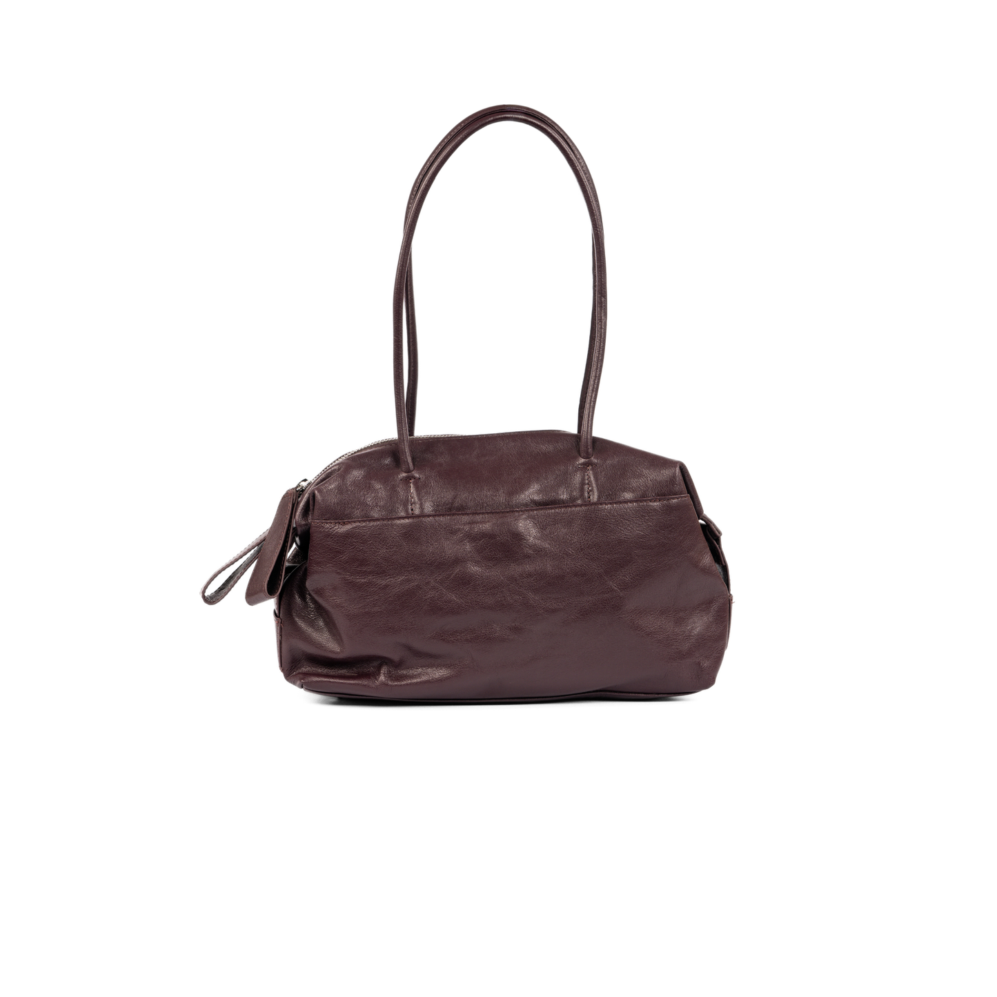 Maroon Velvet Shoulder Bag