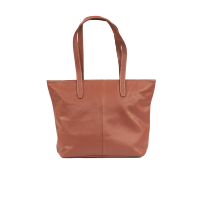 Aura Classic Tote Leather Bag - Maroon