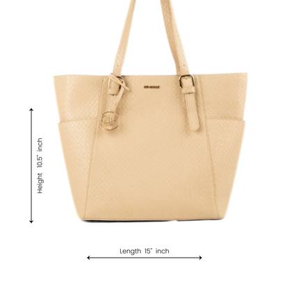 Beige Belle Tote Bag