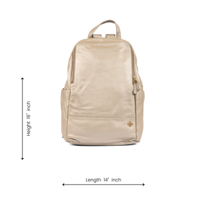 SilverVAult Premium Leather  Backpack