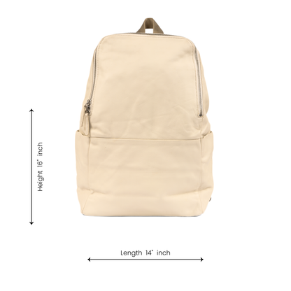 Ivory Charm Leather Backpack