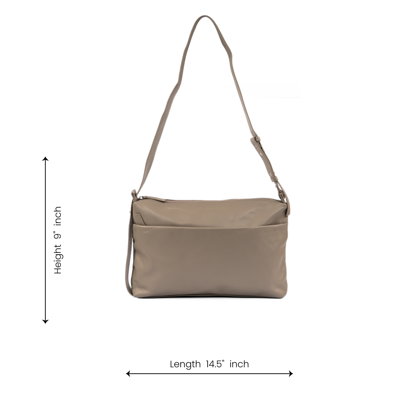 Urban Grey Leather Bag