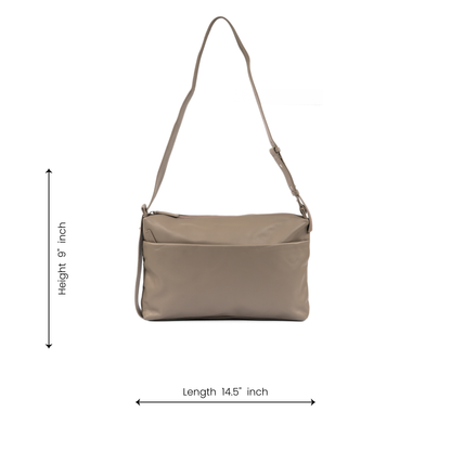Urban Grey Leather Bag