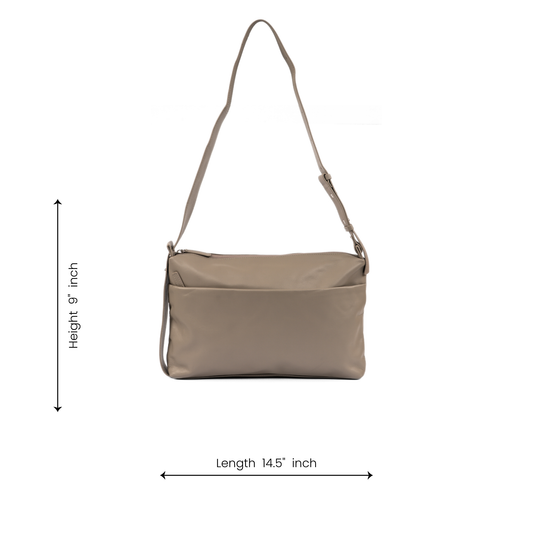 Urban Grey Leather Bag